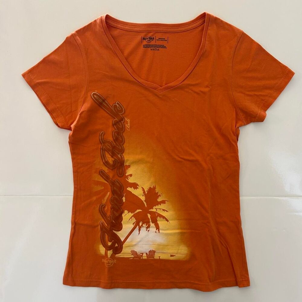 Hard-rock-cafe Women's Orange T-shirt
